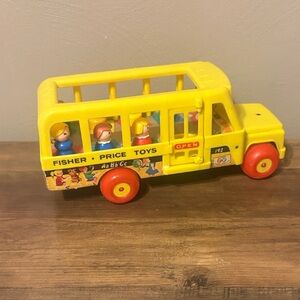 Fisher-Price Vintage Classic Yellow Bus